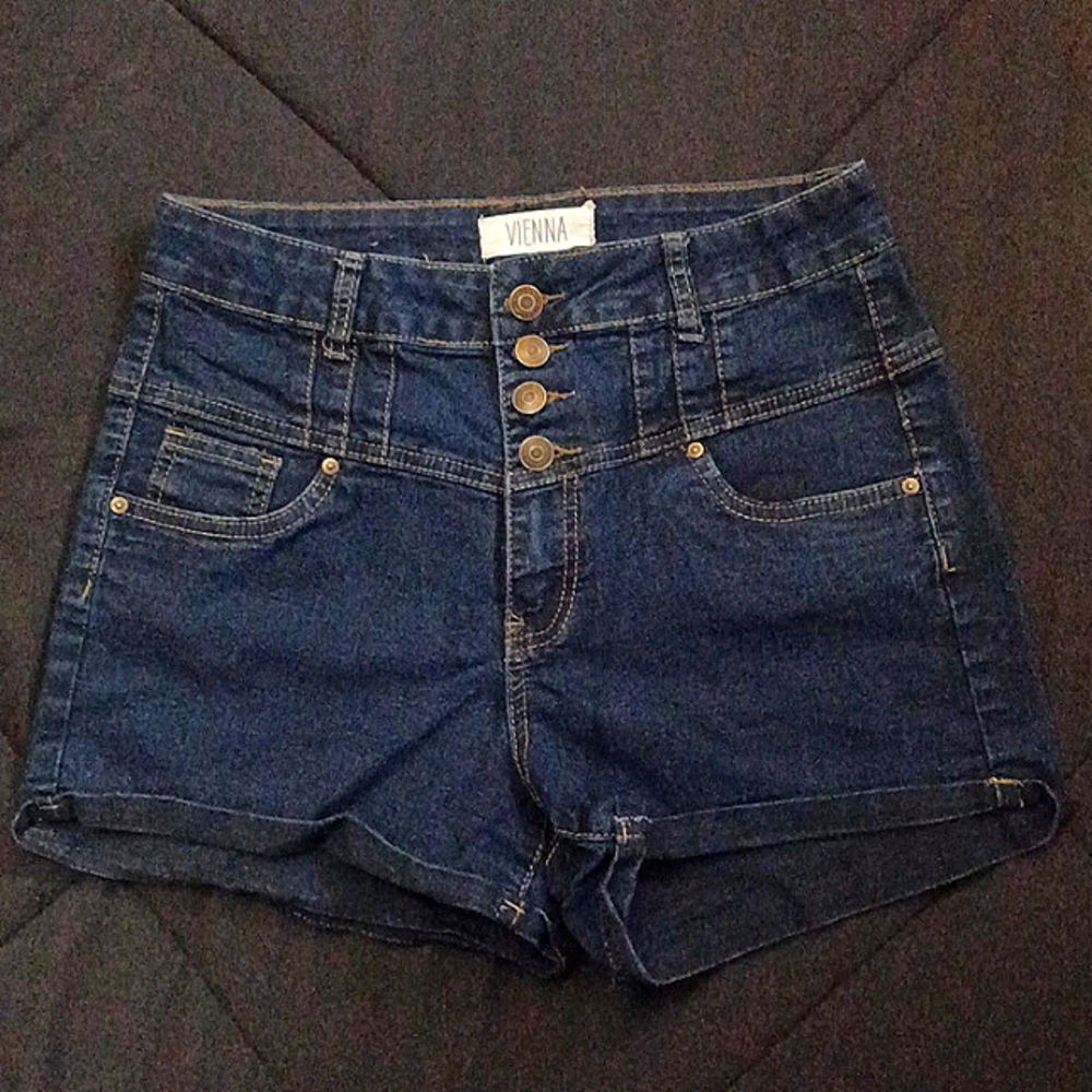 Urban Planet, HI Rise Denim Shorts, Vienna